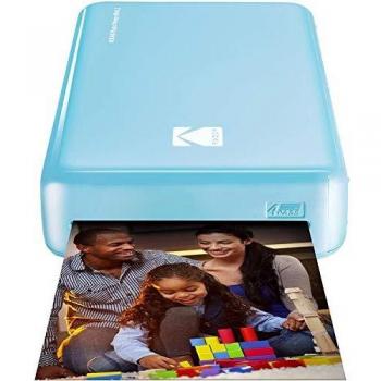 Kodak Mini 2 Impresora Fotográfica WiFi NFC Azul, portátil, inalámbrica, tecnología de impresión 4Pass, compatible con iOS y Android