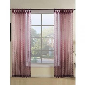 Cortinas de color violeta con motivo de flores LXLFMY curtain