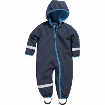 Playshoes Unisex Baby Softshell Overall with Fleece Lining - Navy