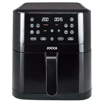 Freidora de Aire Digital Jocca 8L Multifuncional con Pantalla LED Táctil, 10 Programas Automáticos, Funciones de Precalentar y Deshidratar, Mantener Caliente, Temporizador hasta 24h