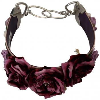 Dolce & Gabbana Multicolor Floral Appliques Metal Shoulder Strap, Female, Size: ONE SIZE