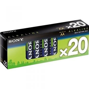Sony Alkaline LR03-AAA x 20 pcs Alcalino 1.5V Batería no-Recargable - Pilas