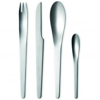 Georg Jensen Arne Jacobsen - Cubertería, Acero Inoxidable, Metalizado, 8.1 x 19 x 26.2 cm