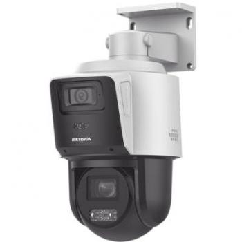 Cámara de Seguridad Hikvision DS-2SE3C404MWG-E/14, 4MP+4MP, Zoom Óptico 4x, IP66, Red, Blanca