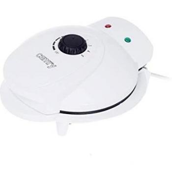 Camry CR 3022 Gofrera para 5 Gofres en Forma de Corazón, con Placas Antiadherentes, Control de Temperatura Ajustable, Potencia de 1000W, Color Blanco