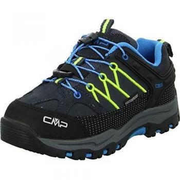 Cmp Zapatillas de Senderismo Rigel Low WP para Niños, color Negro, talla 32, impermeables y con suela antideslizante