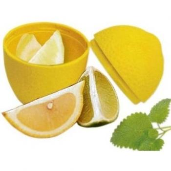 Fackelmann Food&More Conservador de Limones en polipropileno. Amarillo. 11x8cm. 1ud.