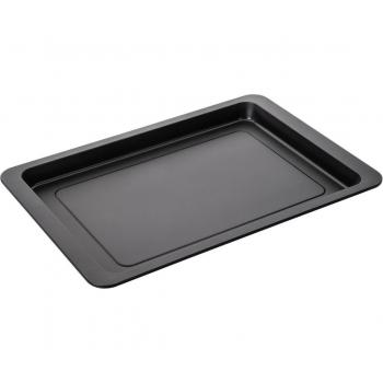 Bandeja Horno Universal Antiadherente Zenker de Acero con Revestimiento Teflon para Pizza, Brazo de Gitano y Empanada, Color Negro, 37 cm