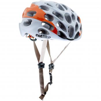 Catlike Mixino 2017 Casco de Ciclismo, Unisex adulto, Blanco/Naranja, S
