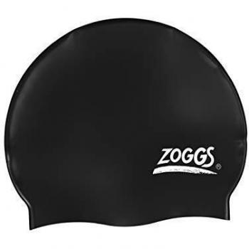 Zoggs Gorro de natación, Adultos Unisex, Negro, Talla única