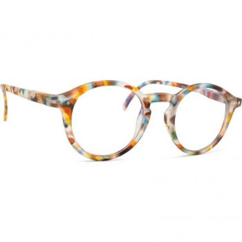 Gafas de luz azul Izipizi Screen Junior #D Blue Tortoise para niños de 5 a 10 años, forma pantos carey azul