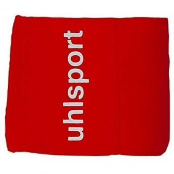 uhlsport - Shinguard Fastener 65 mm 3 Packs X 2, Color Red