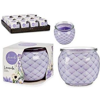 Vela Perfumada de Lavanda en Tarro de Cristal 7x7x6 cm