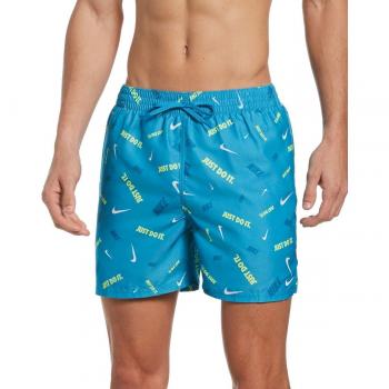 Bañador Hombre Nike Swim Logofetti Lap 5 Nessb591 - Bañador de playa, longitud de 5, diseño con logotipo, material resistente al agua, secado rápido, ajuste cómodo y ceñido