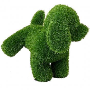 Figura Decorativa Polipropileno Césped Artificial Perro 25 x 35 x 35 cm