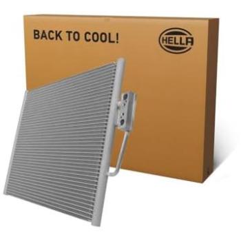Condensador de aire acondicionado HELLA 8FC 366 220-301 - Tubos refrigerantes paralelo - Aluminio - con juntas - sin secador