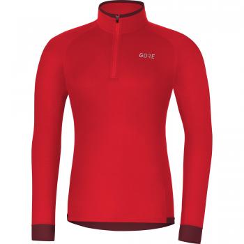GORE WEAR M Camiseta de Manga Larga para Hombre, M, Rojo/Burdeos