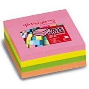 Bloc de notas adhesivas cuadradas neon 320 hojas 7,6x7,6 cm