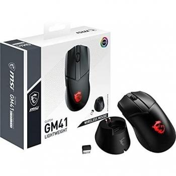 MSI Clutch GM41 Lightweight Wireless Gaming Mouse, Right-Handed, Black, RF Wireless, Optical, 20000 DPI