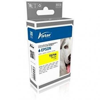 Cartucho de Tinta Amarillo Astar AS15714, Compatible con Epson C13T07144011, Capacidad 290 Páginas