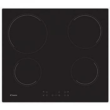Placa Vitrocerámica Candy CC64CH 4 Zonas 6500W Negra con Seguridad Infantil