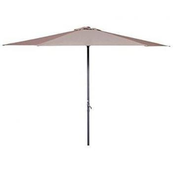 GoodSun Sombrilla con manivela BL, crudo, 300 cm, 6 piezas