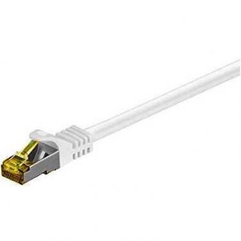 Cable de red RJ45 S/FTP CAT 6A PiMF 500 MHz con cable CAT 7, blanco, 30 m