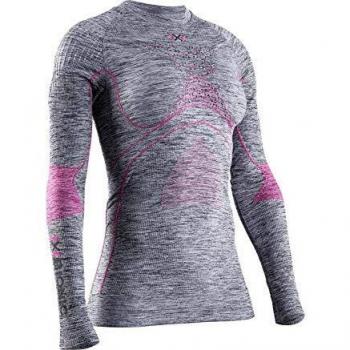 X-Bionic Camiseta Ml C/Redondo E Accumulator 4.0 Melange Mujer Gris
