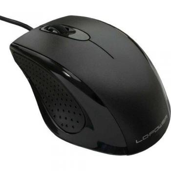 LC-Power M710B - Ratón (800 dpi, USB), Color Negro