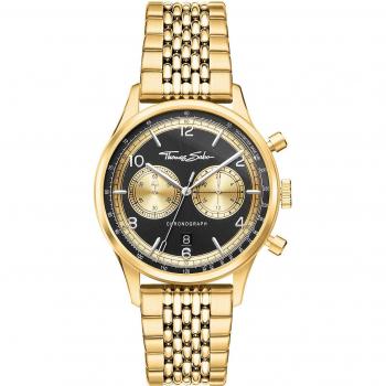 THOMAS SABO Rebel at Heart Yellow Gold Vintage Chronograph Watch
