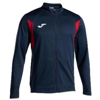 Chaqueta de fútbol Joma Winner III hombre marino/rojo, características: diseño deportivo, material ligero y transpirable, cierre con cremallera, puños elásticos, bolsillo frontal con cremallera, disponible en talla XL