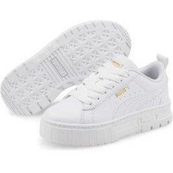 Zapatillas de Piel Puma Mayze blancas para niña - Talla 28