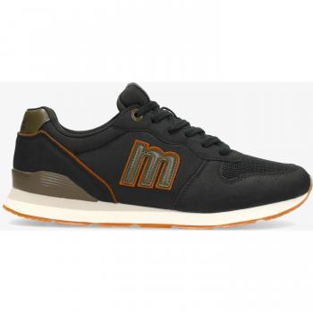 Zapatillas Mustang Joggo Classic para Hombre en Color Negro con Detalles Metalizados