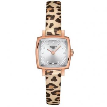 Reloj de mujer Tissot Lovely W-Diamonds, características: diseño elegante, caja de acero inoxidable, bisel con diamantes, esfera blanca, movimiento de cuarzo, resistencia al agua hasta 30 metros, correa de acero