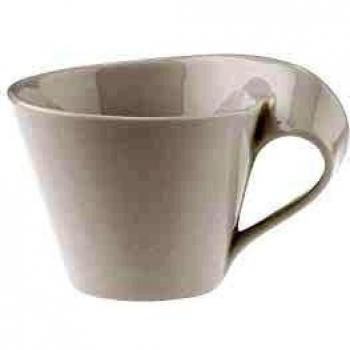 Villeroy & Boch 1024841330 New Wave Caffè Cappuccino Cup, 250 ml, Premium Porcelain, White