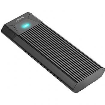 Caja externa USB-C para SSD M.2 (PCIe NVMe y SATA) sin herramientas - InLine®