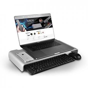 Silverstone 72003 - Soporte para monitor, plateado