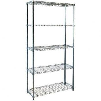 Kit Closet 2060010001 - estantería metálica 5 baldas, cromo, 180 x 90 x 35