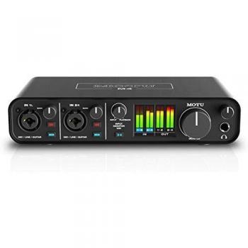 MOTU M4 USB-C 4x4 Audio Interface for Recording, Mixing & Podcasting
