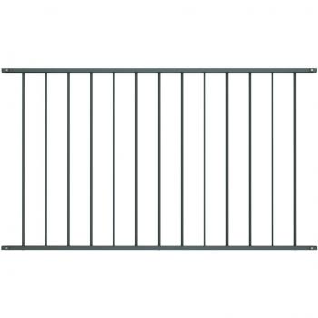 vidaXL Fence Panel Powder-coated Steel 1.7x1 m Anthracite