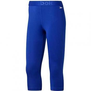 Reebok Wor Comm Capri Mallas 3/4, Mujer, Cobalt, M