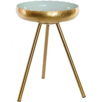 Mesa auxiliar DKD Home Decor Azul Metal Lacado 43 x 43 x 61 cm