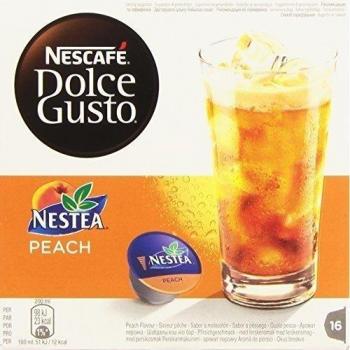 Nescafé Dolce Gusto - Cápsulas de Té Nestea Sabor Melocotón - Paquete de 16 Unidades