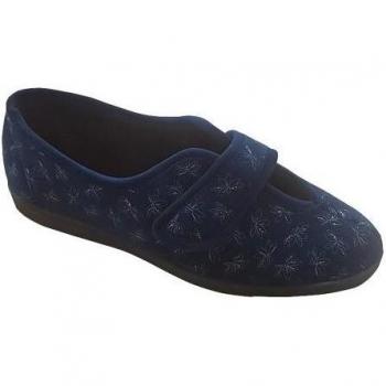 Ivy Floral V Throat Touch Fastening Slippers