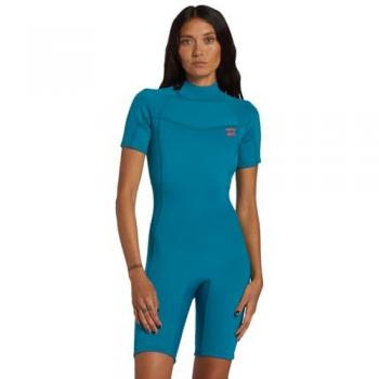 Traje de neopreno Billabong 2mm Foil azul para mujer - Talla L