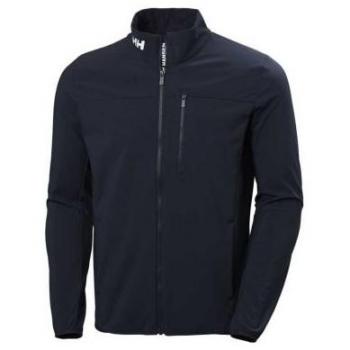 Helly Hansen Men's Crew Softshell Jacket 2.0 (Navy) - Weatherproof and Versatile