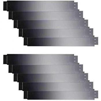 Set de 10 paneles de borde flexible para césped de acero galvanizado 100x14 cm