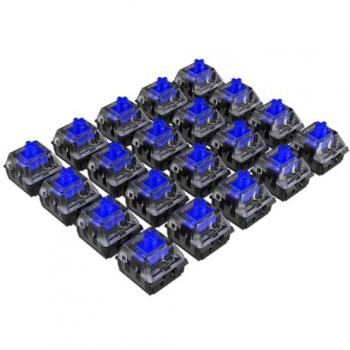 Newskill Kit 20 Switches Gateron Optomecánicos Intercambiables Blue, Interruptores mecánicos ópticos intercambiables, tipo de switch: Gateron Blue, incluye 20 piezas, compatibles con teclados mecánicos