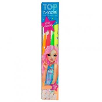 Depesche- Pack de 4 Lapices Fluorescente, Multicolor