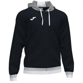 Chaqueta con capucha Joma Confort II hombre/niño negro gris
